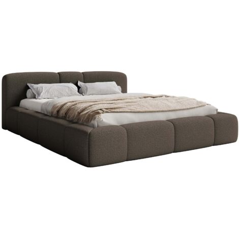 Selsey Bowia – Lit rembourré 180x200, Velours marron