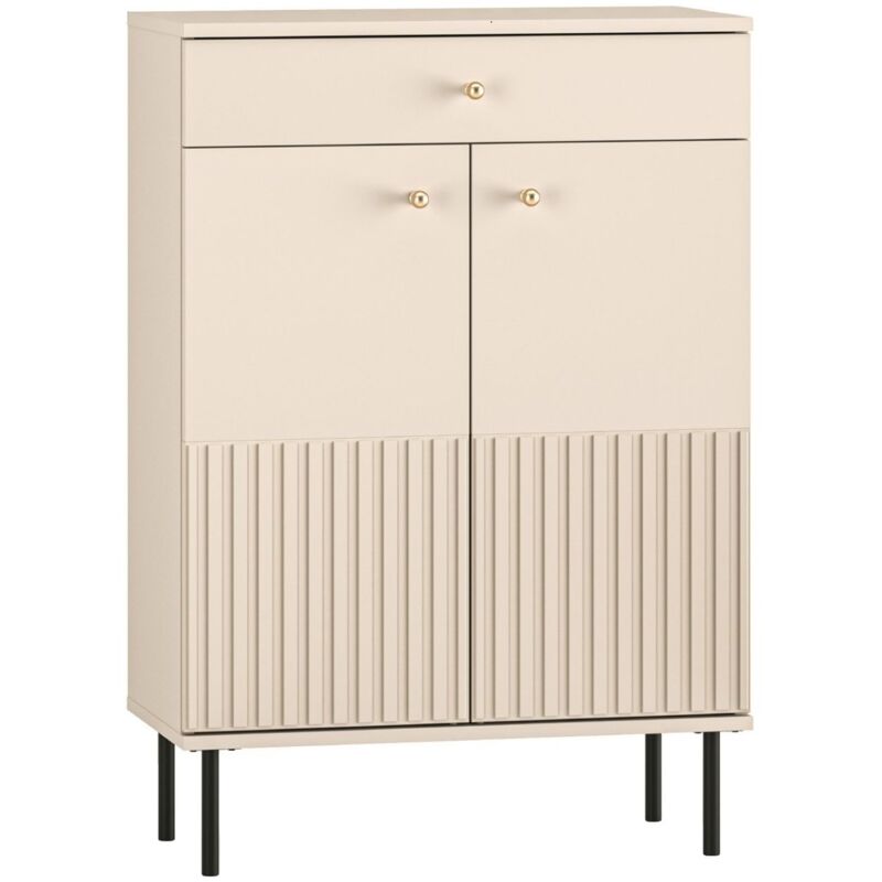 Selsey CALETTO - Meuble à chaussures avec tiroir 68 cm - beige