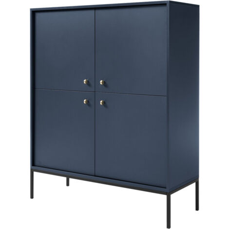 Selsey Commode à quatres portes - MONNE- couleur blue marine, vintage