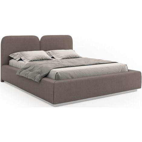 Selsey COMOVES – Lit tapissé 160×200 – chenille – brun
