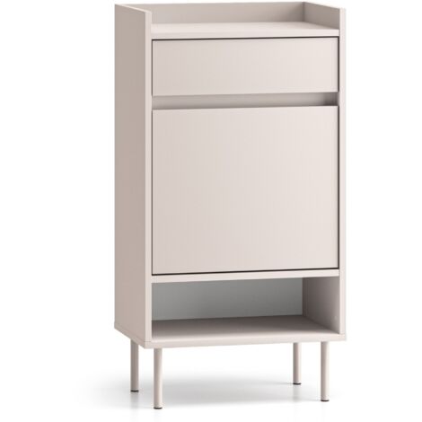 Selsey DIOCE – Meuble à chaussures avec compartiments et tiroir, grège, 50 cm