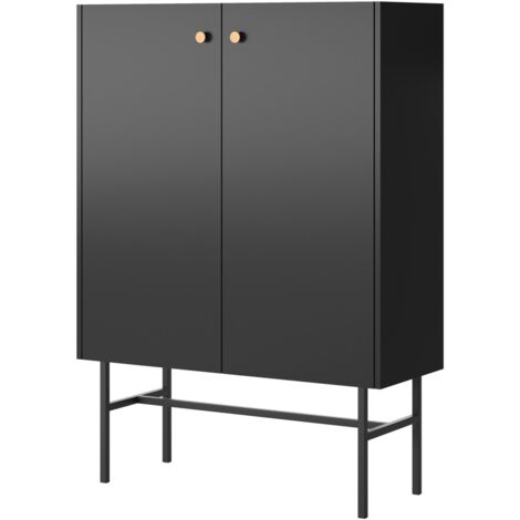 Selsey DIVENOS - Buffet haut 2 portes - 93 cm - noir