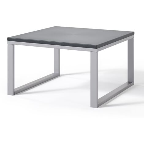 Selsey Dywilly - Gartentisch, Betonoptik / graues Gestell, 60x60 cm