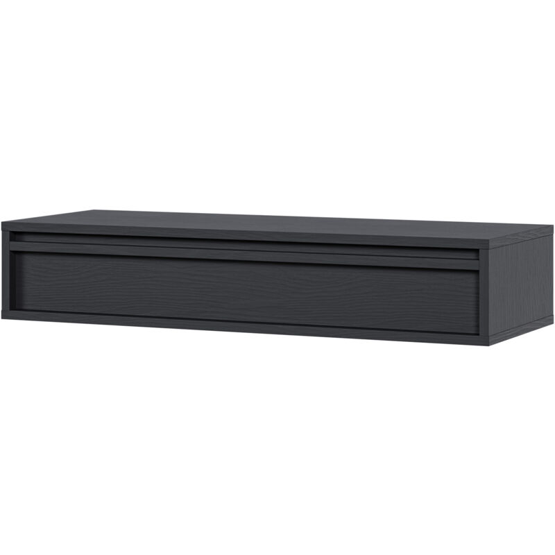 Selsey - evo - Table console - 90 cm - avec tiroir - suspendu - noir