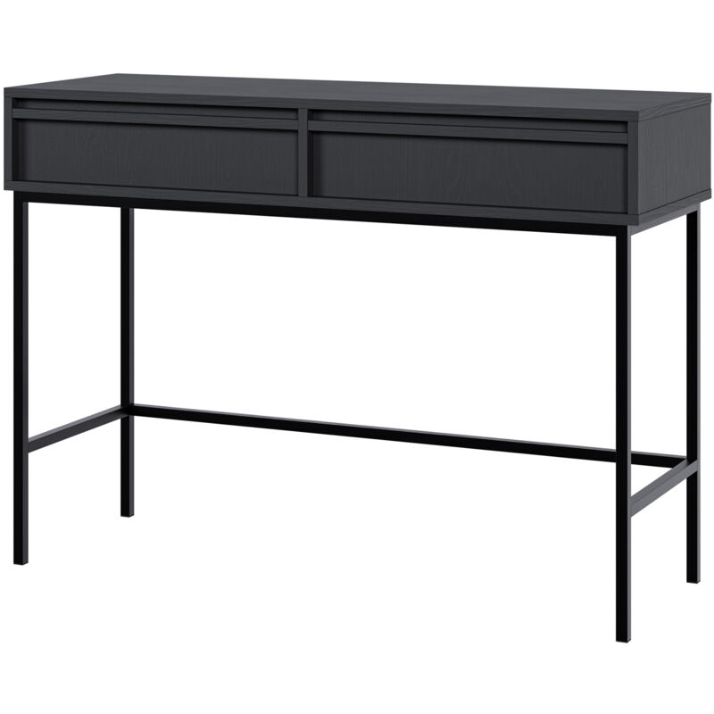 Selsey - evo - Coiffeuse - 110 cm - avec tiroirs et cadre - noir