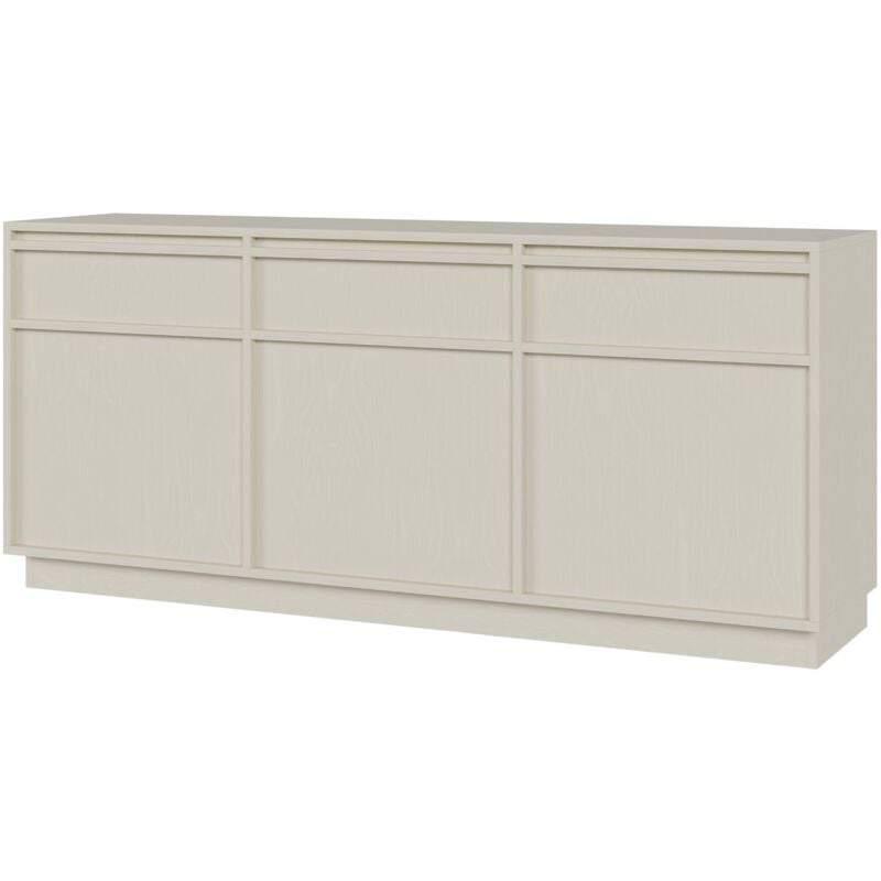 Selsey - evo - Buffet 3 portes avec 3 tiroirs - 154 cm - beige
