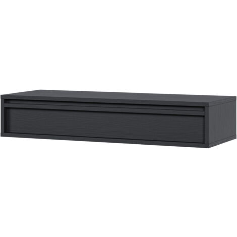 Selsey EVO - Consola - 90 cm - con cajón - suspendida - negro