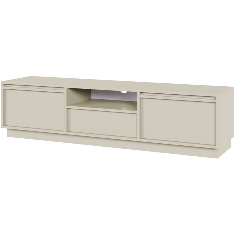 Selsey - evo Meuble tv 3 portes avec 3 tiroirs - 154 cm - kaschmir
