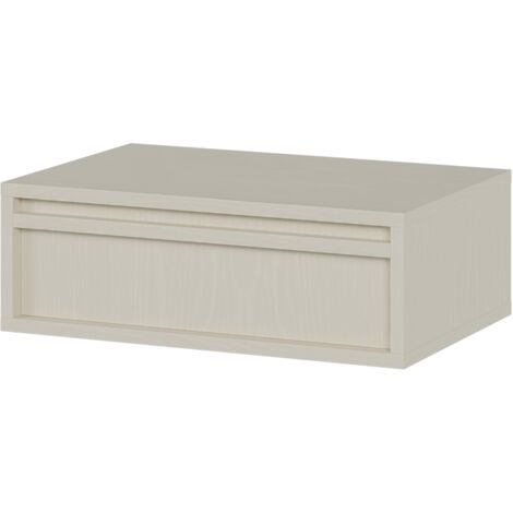 Selsey Evo - Nachttisch hängend mit Schublade, Hellbeige, 50 cm