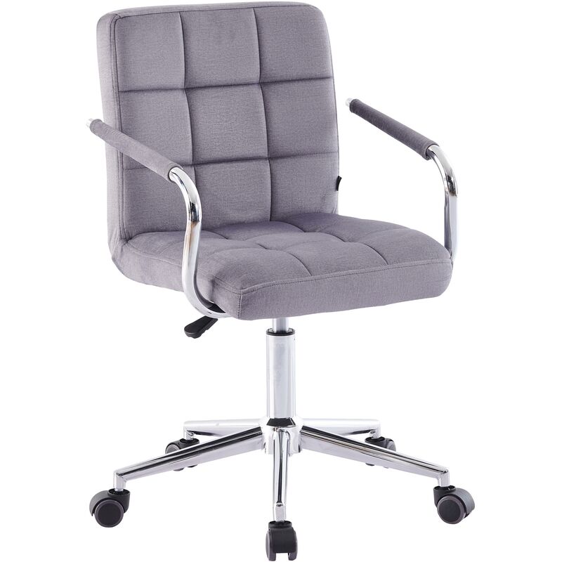 selsey - fauteuil de bureau en velours gris setern