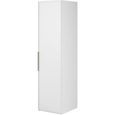 Selsey Frame - Kleiderschrank 1-türig mit Kleiderstange, 50 cm, weiß