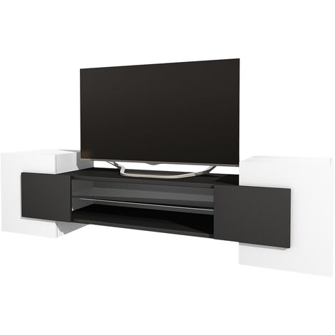 Selsey Gaelin - TV Stand - White / Black - 160 cm