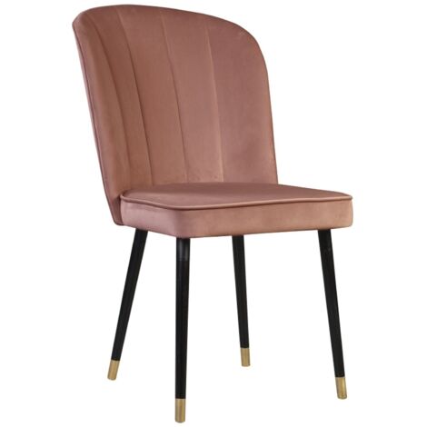 Selsey GUAVRA - Chaise rembourrée - en velours rose