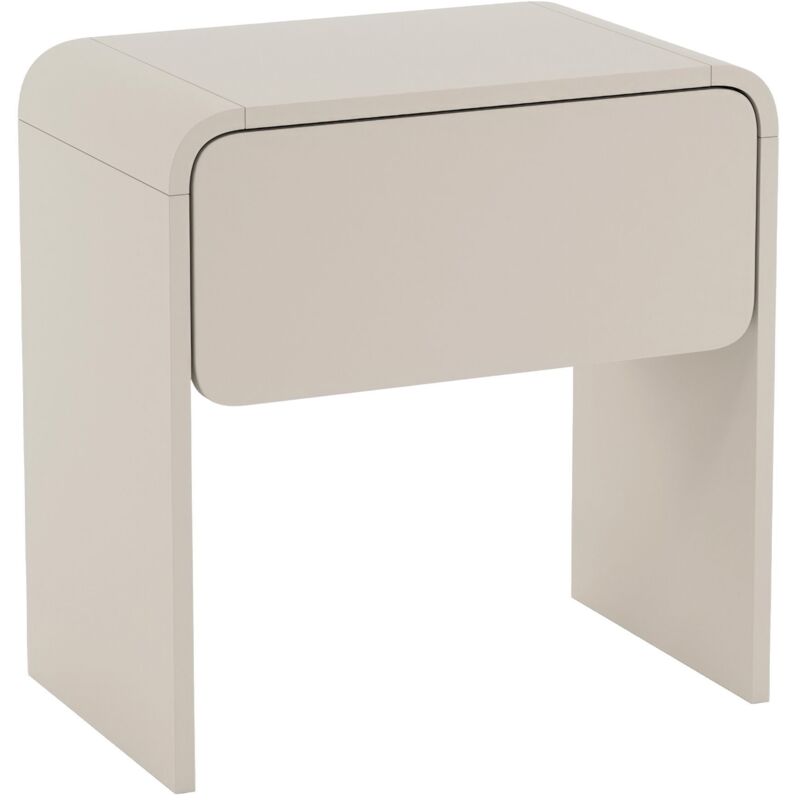 Selsey LUMMO – Table de chevet avec tiroir, gris cachemire, 50 cm