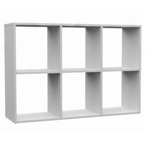 Selsey MALAX - Libreria con 6 ripiani - 110 cm - Bianco