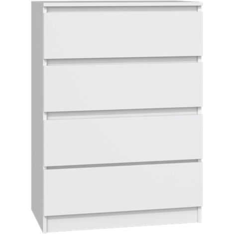 Selsey MALWA - Commode à quatre tiroirs - 70 cm - blanc