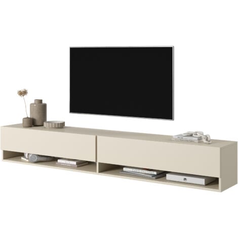 Selsey MIRRGO - Mueble TV beige 200 cm