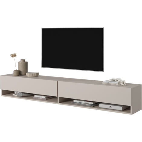 Selsey MIRRGO - TV-Möbel 200 cm graubeige