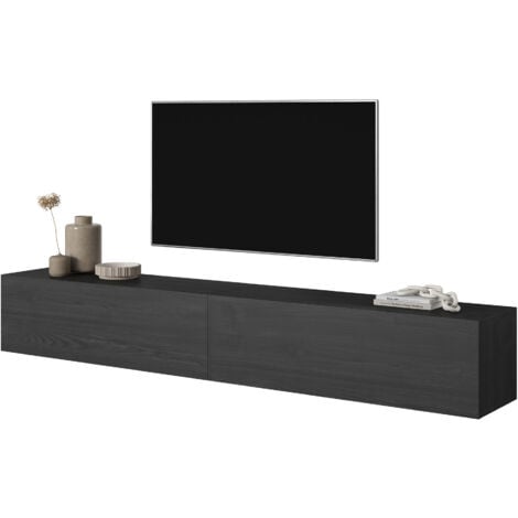 Selsey - Mueble TV Bisira 200 cm Fresno negro