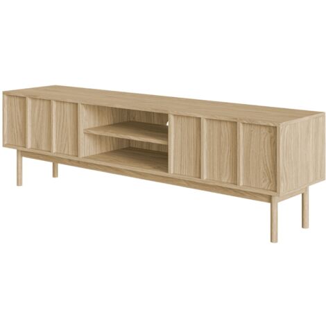 Selsey Neksto - TV-Lowboard mit 2 Schubladen, Eichenholzoptik, 170 cm