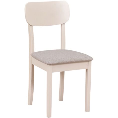 Selsey Noeles - Esszimmerstuhl mit Polstersitz, Hellbeige/Greige