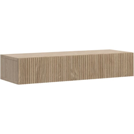 Selsey Nolie - Consolle con cassetti sospesa aspetto - 90 cm - aspetto rovere