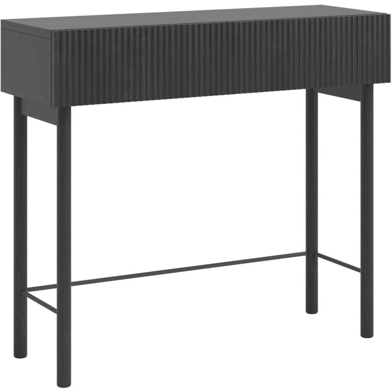 Nolie - Table console avec tiroir - debout - 90 cm - couleur du bois de frêne Portland - Selsey