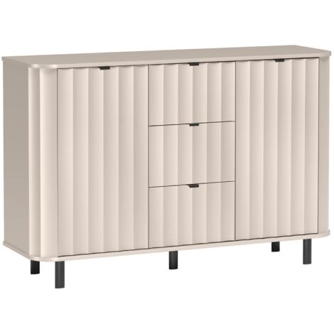 Selsey Novado – Sideboard 2-türig mit drei Schubladen Kaschmirgrau, 137 cm