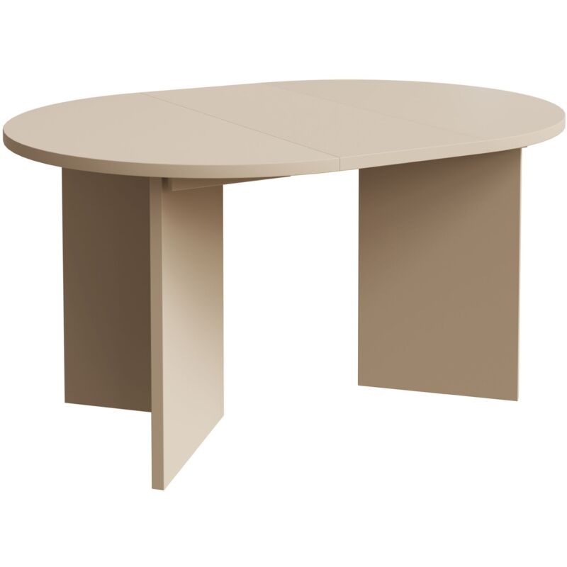 Selsey Ovo – Ausziehbarer Esstisch, Rund, 110–190 X 110 Cm, Cappuccino