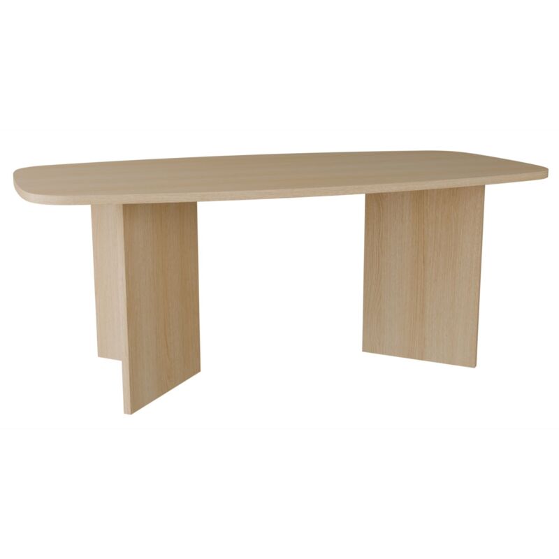 Selsey Piano – Esstisch Rechteckig Mit Abgerundeten Ecken, 190 Cm, Holzoptik Eiche Lindberg