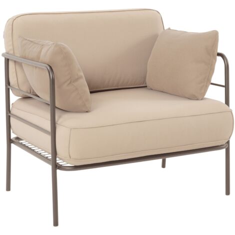 Selsey Preggel Gartenstuhl mit wasserabweisendem Stoff, Beige
