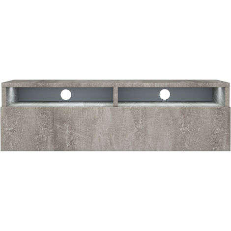 Selsey - REDNAW - Mobile TV - 100 cm - cemento - con LED - scandinavo - moderno