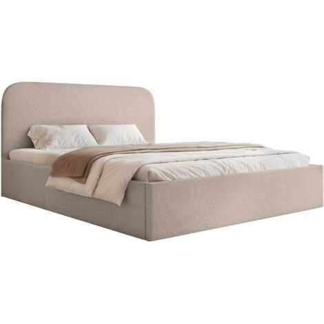 Selsey Sonvivo - Polsterbett 160x200 mit Bettkasten, Chenille, beige