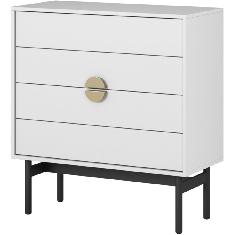 Selsey - stoon - Commode à tiroirs - 85 cm - blanc