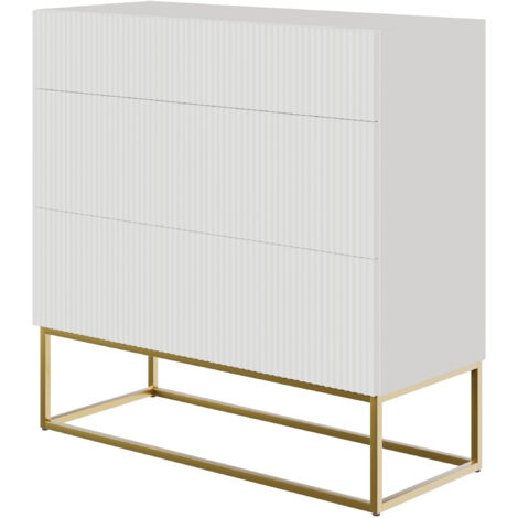 Selsey VELDIO - Commode avec tiroirs - 90 cm - blanc