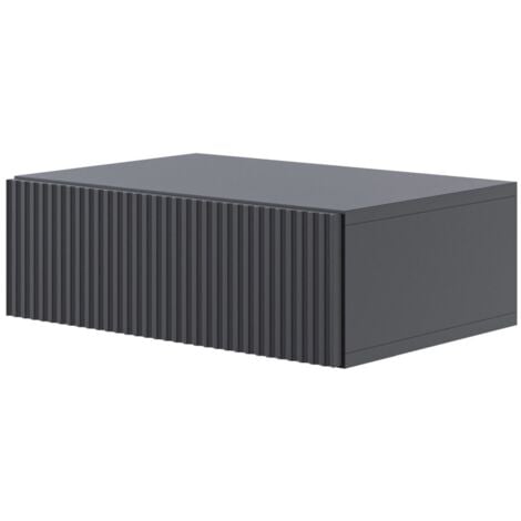 Selsey Veldio - Comodino sospeso - 50 cm - nero