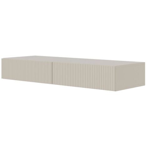 Selsey Veldio - Consolle sospeso con 2 cassetti - 110 cm - Beige grigio