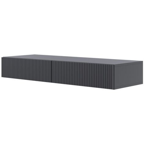 Selsey Veldio - Consolle sospeso con 2 cassetti - 110cm - Nero