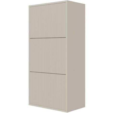 Selsey VELDIO - Meuble à chaussures suspendu 50x30x125 cm - grège