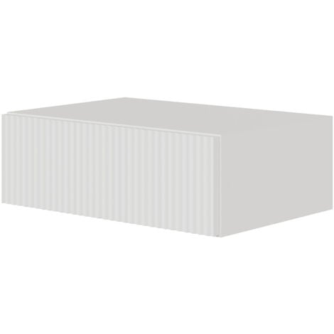 Selsey Veldio - Nachtkonsole mit Schublade, weiß, 50 cm