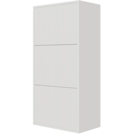Selsey Veldio Scarpiera a muro con 3 ante - 50 cm -  Bianco
