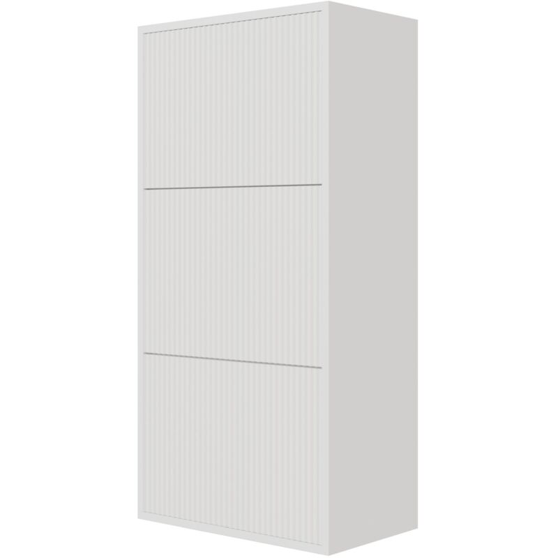 Selsey Veldio - Wand-schuhschrank Mit 3 Klappen, Weiß, 50 Cm