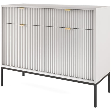 Selsey VELLORE - Commode à deux portes - gris avec pieds noires