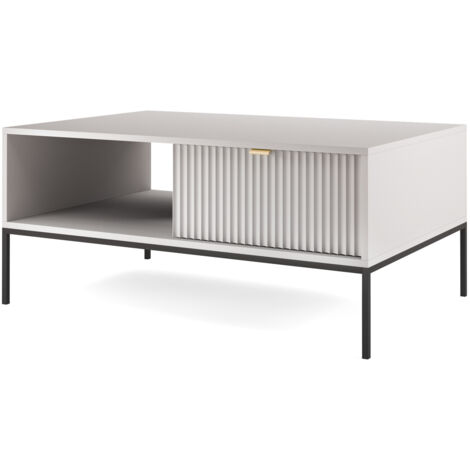 Selsey VELLORE - Table basse - gris avec pieds noires