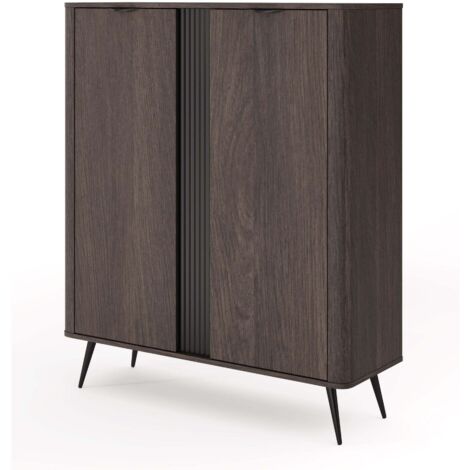 Selsey Veris – Buffet haut 2 portes – chêne Dunin – 113 cm