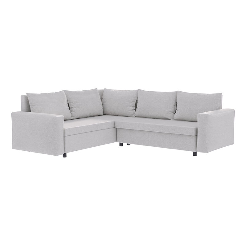 Selsey VIOLETANIO - Ecksofa / Schlafcouch in L-Form/ Bezug wasserbeständig / Ottomane beidseitig montierbar / freistehend, 220 cm breit (Stoffbezug