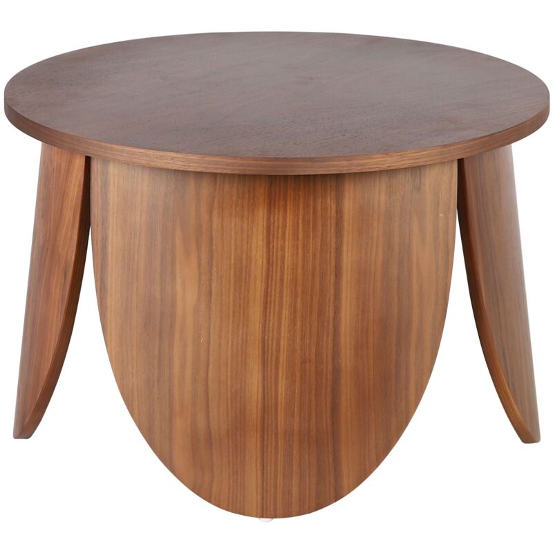 Selsey - vivially Table basse ronde - 60 cm - couleur noyer
