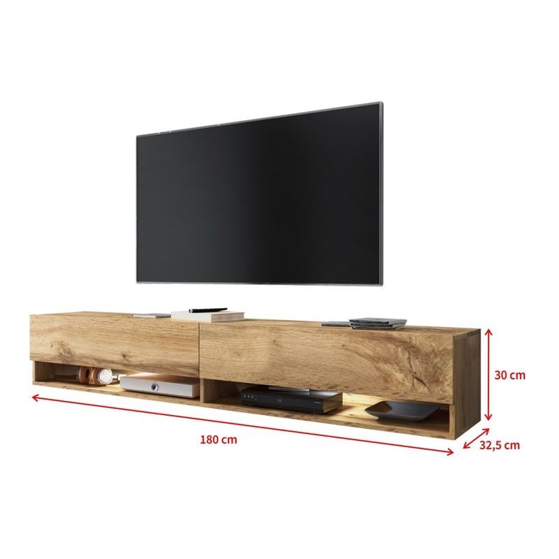 Selsey Wander Meuble Tv Banc Tv Chaªne Wotan 180 Cm A C Clairage Led Mm5903025138787