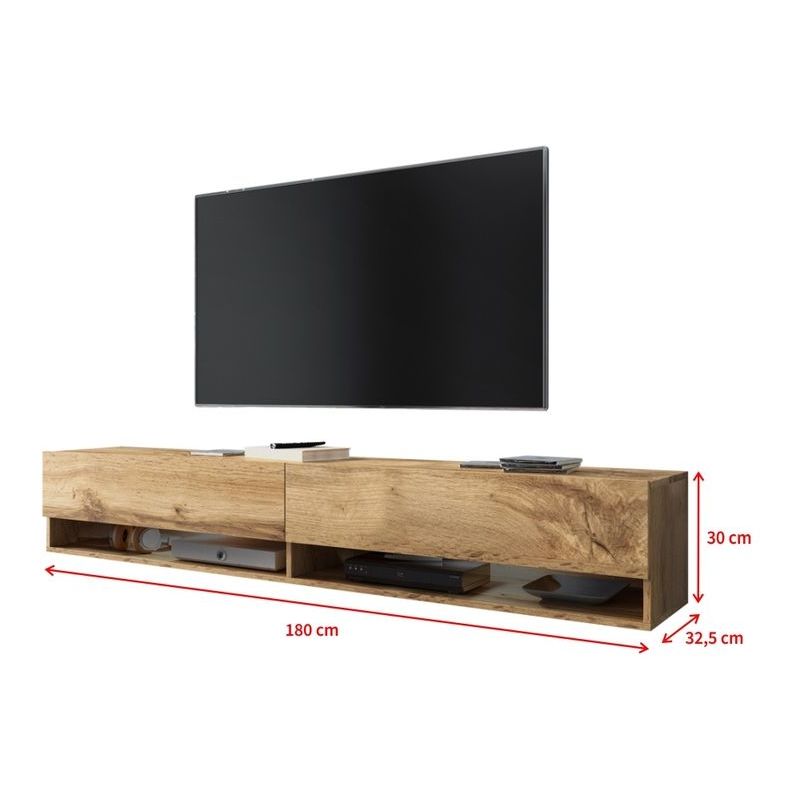 Selsey Wander Meuble Tv Banc Tv Chaªne Wotan 180 Cm Sans Led Mm5903025132624