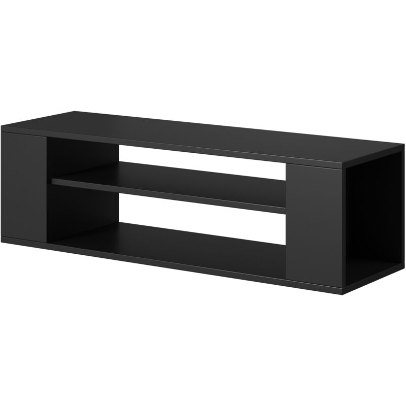 Selsey - weri - Meuble tv - 100 cm - noir - style moderne